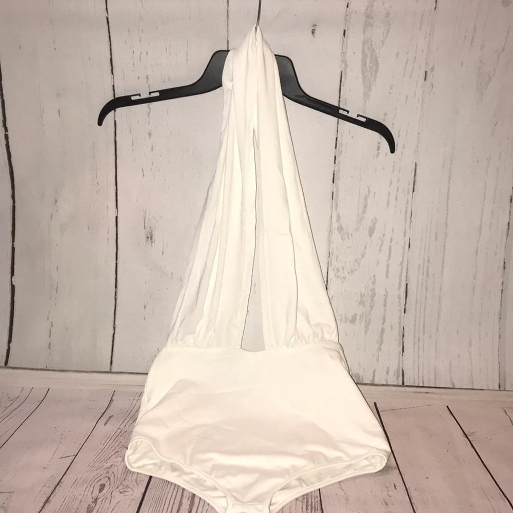 Deep plunge swimsuit
